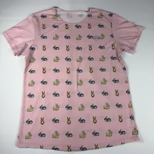 Living Dead (LDC) Pink Bunny Rabbit Tshirt size XL Easter - Foto 1 di 11