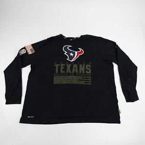 Houston Texans Nike NFL On Field Dri-Fit Long Sleeve Shirt Men's Black Used