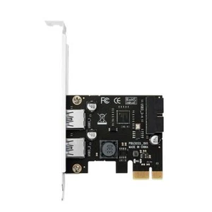 PCI-E to USB 3.0 Adapter PCI Express to 2 USB 3.0 19Pin 2-Port Expansion Card - Afbeelding 1 van 7