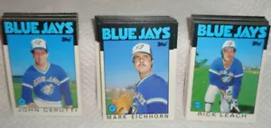 TORONTO BLUE JAYS--1986 TT--SET SQUADRA--RICK LEACH--JOHN CERUTTI--PLUS--L@@K - Foto 1 di 1