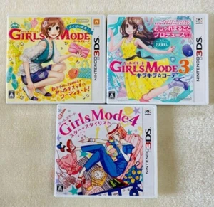 Girls Mode 1 & 3 & 4 3Games set Nintendo 3DS Japanese Tested - Picture 1 of 4