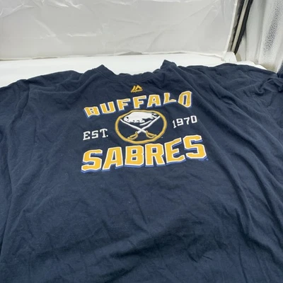 Majestic Men’s 4XL NHL Buffalo  Sabres Tshirt Tee Shirt BT - Image 1 of 4
