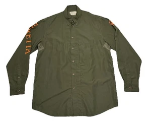 Beretta Long Sleeve Green Button Down Hunting Shirt Mens Size XL - Picture 1 of 5