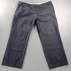 Old Navy klassische lockere vorne flach schwarz khaki Herrenhose Größe tatsächlich 44 x 28 - Bild 1 von 6