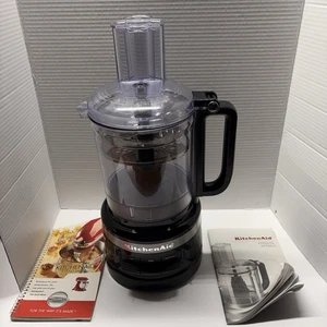 KitchenAid 9 Cup Food Processor w/ Blades Attachments Manuals Black E105402 - Picture 1 of 16