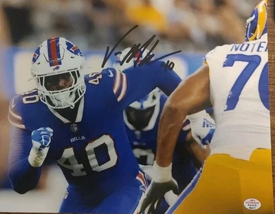 Foto 8x10 autografiada a mano por Von Miller Buffalo Bills 100 % auténtica certificado de autenticidad Foto 1 de 3