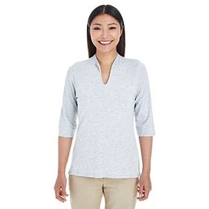 Devon & Jones - Women's Perfect Fit Tailored Open Neckline Top - H. Gray - XS - Picture 1 of 3