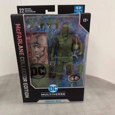 Figura McFarlane DC Multiverse Collector Platinum Edition Sargento Rock Chase Foto 1 de 4