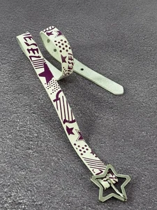 Cinturón Diesel 00’s Vintage Cuero Glamour Estrella Hebilla Raro Mujer  - Imagen 1 de 10