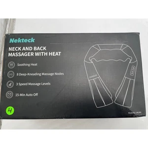 Nekteck LMS-801  Neck And Back Massager with Soothing Heat New  - Picture 1 of 6