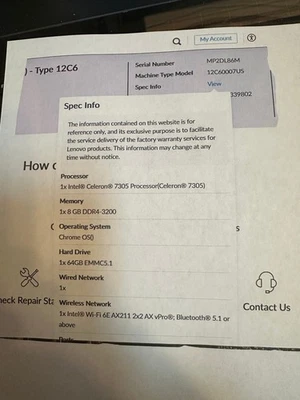 Lenovo ThinkCentre M60q Chromebox Tiny Desktop, Intel Celeron 7305 4GB, 64GB - Image 1 of 4