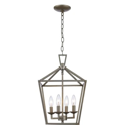 Trans Globe Lighting 10264-ASL Lacey Pendant Antique Silver Leaf - Image 1 of 4