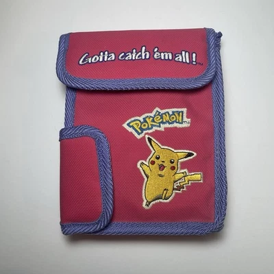 Bolsa de transporte vintage Pokémon oficial Pikachu Nintendo GAMEBOY cor rosa - Imagem 1 de 4