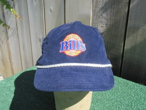 Gorra de béisbol vintage Bill's Lake Tahoe Casino azul pana con cierre a presión - Imagen 1 de 9
