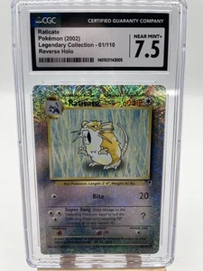 CGC 7.5 Raticate 2002 Legendary Collection 61/110 Reverse Holo Pokemon Card psa - Picture 1 of 6