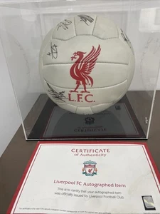 Official Liverpool COA Liverpool FC Squad Signed Football 19/20 - Picture 1 of 5
