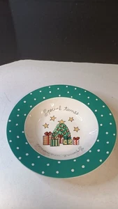 Cuenco para servir con borde Mikasa Christmas Wish "Tiempos especiales...Recuerdos especiales"  - Imagen 1 de 5