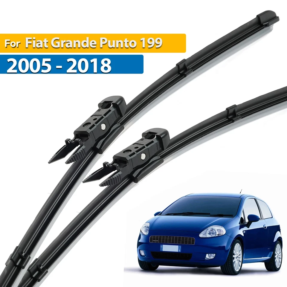Juego de 2 escobillas limpiaparabrisas delanteras para Fiat Grande Punto 199 05-15 26"+15" Foto 1 de 4
