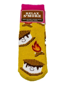 BATH & BODY WORKS RELAX S’MORE SHEA-INFUSED LOUNGE SOCKEN NEU - Bild 1 von 8