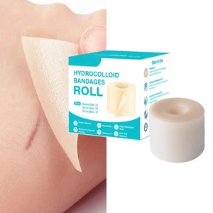 Hydrocolloid Roll For Wound Care Patch Bandages With Self-Adhesive U K/ - Picture 1 of 12