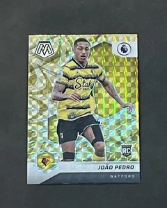 2021-22 Panini Mosaic EPL #46 Joao Pedro Gold Reactive Mosaic Prizm RC B *READ* - Picture 1 of 13