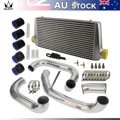 FMIC Intercooler Kit For Nissan Skyline R32 RB20DET R33 GTS R34 GTT RB25DET BK - image 1 of 4