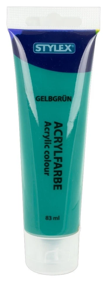 STYLEX Acrylfarbe Künstler Malfarbe 83 ml Tube gelbgrün (14,34 EUR/l)