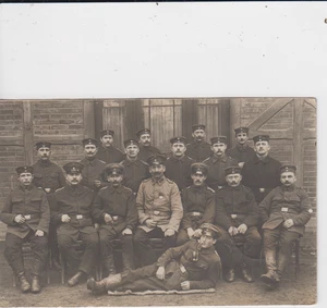 Foto AK WK1 - Deutsche Soldaten Gruppenbild Erfurt Feldpost 1915 - Bild 1 von 2