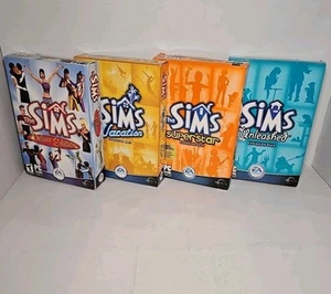 The Sims 1 Deluxe + Vacaton, Superstar, and Unleashed 3 Expansion Packs Complete - Picture 1 of 1