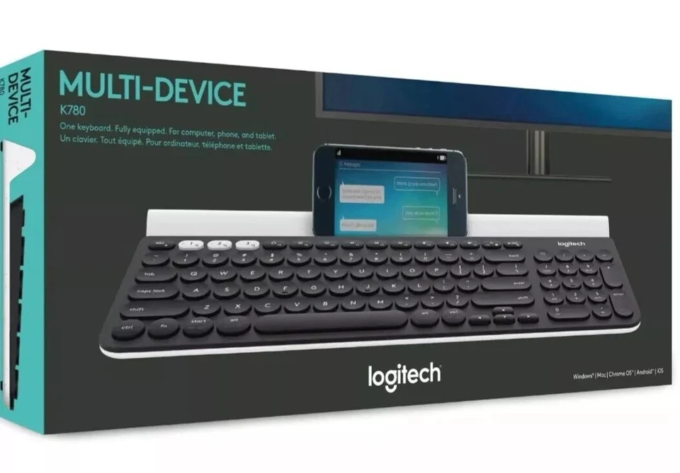 CLEARANCE SALE BRAND NEW SEALED Logitech K780  Multi-Device  Keyboard RRP £89.99 - Image 1 of 4