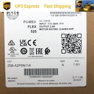 Unità AC 25B-A2P5N114 AB PowerFlex 525 0,4 kW 0,5 Hp 25BA2P5N114 Nuova - Foto 1 di 11
