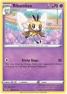 Ribombee 079/203 Reverse Holo Evolving Skies Pokemon TCG Card