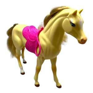 Barbie Horse Pony Blossom Beauties Mattel 2002 Roses Saddle Matted Hair Brown - Picture 1 of 6