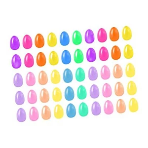 50 Pieces Fillable Easter Eggs Ornaments Reusable Colorful Empty Easter Eggs for - Picture 1 of 6