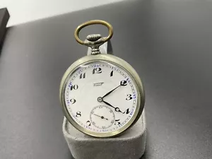 Antique CH.F. Tissot & Fils Locle Pocket Watch.for parts or repair does not work - Picture 1 of 7
