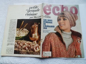 ECHO DE LA MODE N°52 29/12/1968 Mode Couture Tricot - Imagen 1 de 5