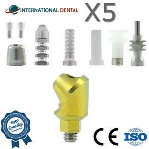 5x Kit Multiunità Angolata Dentale 1.4 52° Int Esagonale 2.42mm Titanio H2.0mm - Foto 1 di 9