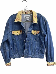 Chaqueta vaquera vintage de los 90 International para hombre estampado de cordón suroeste M tan genial - Imagen 1 de 7
