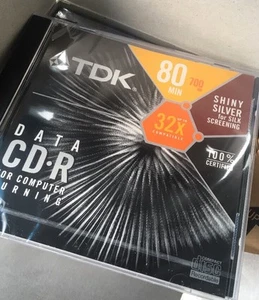 NEU TDK CD-R 80BHX CD-R Daten 80 Minuten, 700MB, 32x 10er Pack Disk CD Rom - Bild 1 von 5