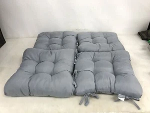 Relaxdays Stuhlkissen 4er Set, bequeme Sitzkissen mit Schleife, Sitzpolster - Bild 1 von 6