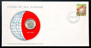 1978 South Africa 20 Cents Coin and Stamp Set with COA - Brilliant UNC - Picture 1 of 2