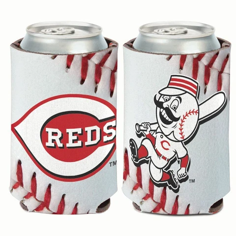 CINCINNATI REDS MR. REDLEGS 12 0Z CAN COOZIE COOLER HOLDER MLB LICENSED Cover