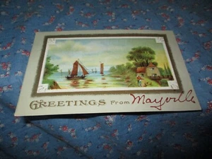 Old Postcard 1914 Mayville N Dak Greetings from Mayville - Picture 1 of 2