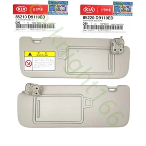 NEW Genuine Sun Visor Mirror Sunvisor Grey LH & RH For 2017-2021 KIA SPORTAGE - Picture 1 of 11
