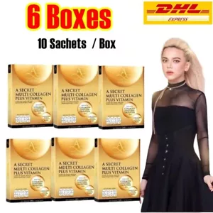 6x A Secret Multi Collagene Integratore Vitaminico Antietà Antiossidante 10 Bustine - Foto 1 di 13