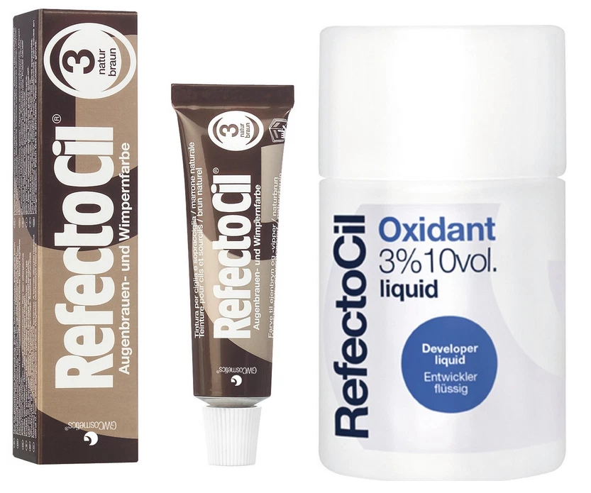 Refectocil Augenbrauen und Wimpernfarbe 15ml + Entwickler flüssig 100ml Duo Set - Bild 1 von 1