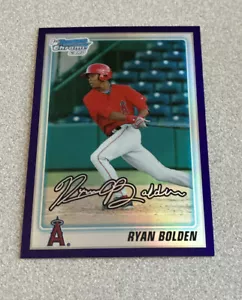 2010 Bowman Chrome Draft Picks Purple Refractor #BDPP85 Ryan Bolden Angels - Picture 1 of 2
