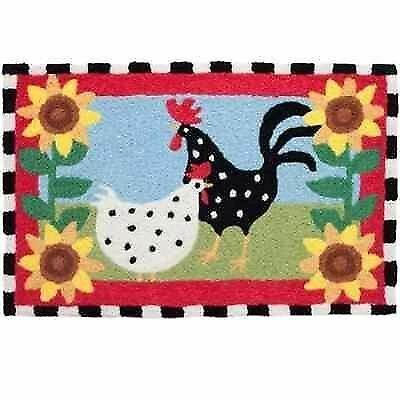 Jellybean JB-EK001 20 in. Funky Chickens Rug