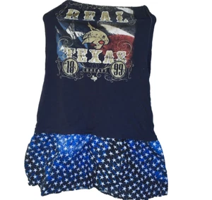 Texas State University Bobcats Handmade Ladies Dress Coverup Blue Chest:22-28" - Picture 1 of 10