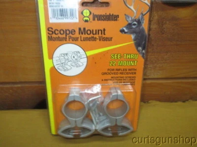 Holden Ironsighter Model 722SS See Thru 22 Mount 1 Inch Satin Finish Rings - Image 1 of 4